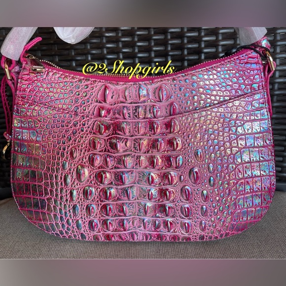 NWT Brahmin Shayna MAGENTA WONDERLAND Melbourne Crossbody - Picture 3 of 15